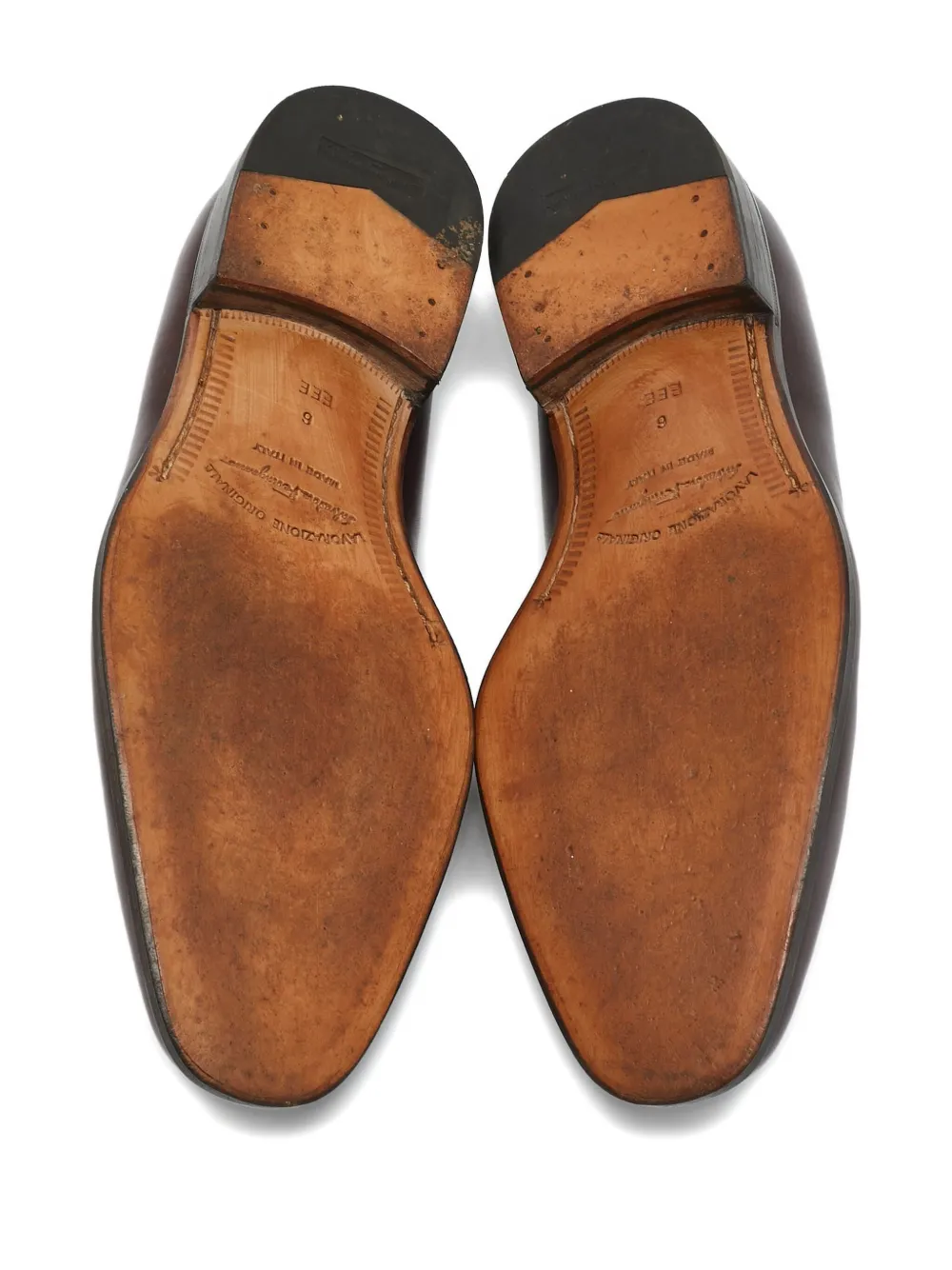 FERRAGAMO Pre-owned Leather Loafers In Brown