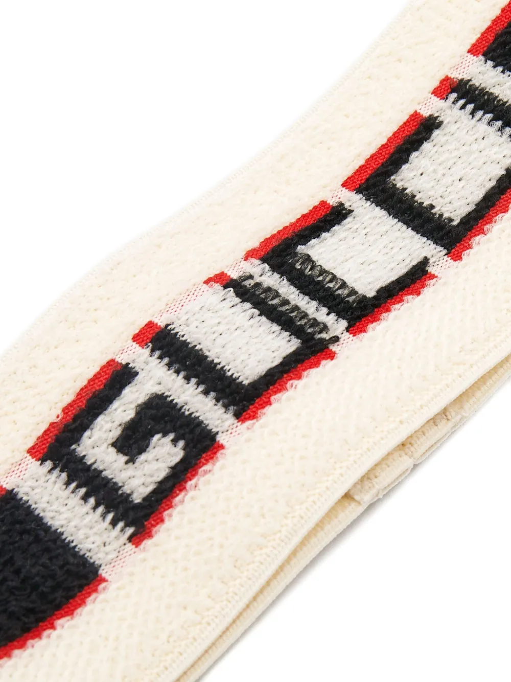 Pre-owned Gucci Logo Stripe Headband Set In Neutral