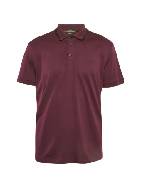 BOSS playera tipo polo de tejido jersey