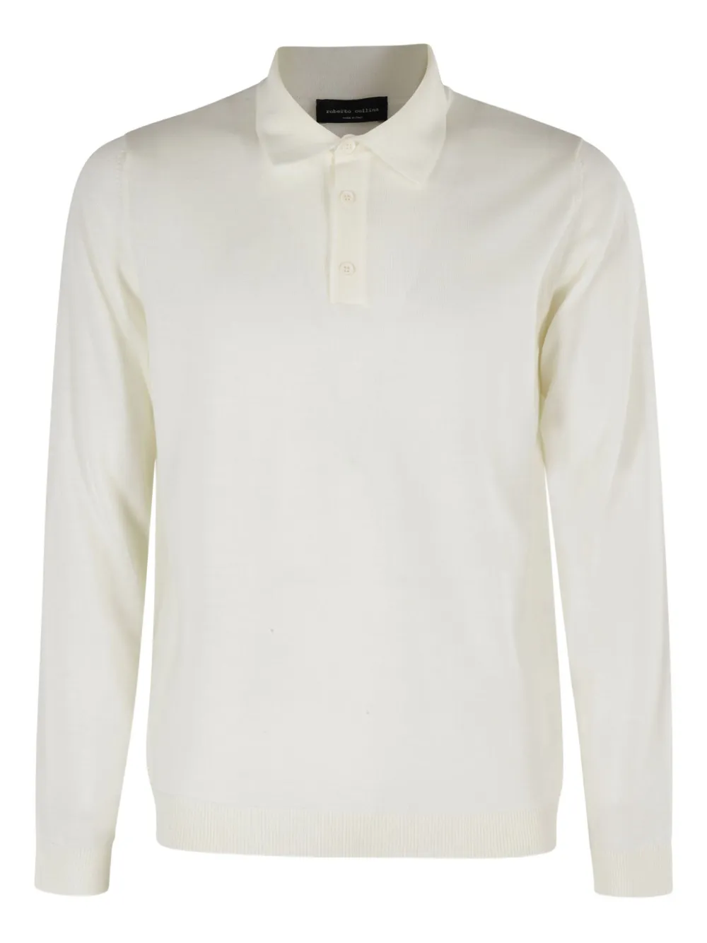 Roberto Collina long-sleeve buttoned polo shirt Beige