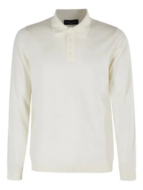 Roberto Collina playera tipo polo manga larga con botones