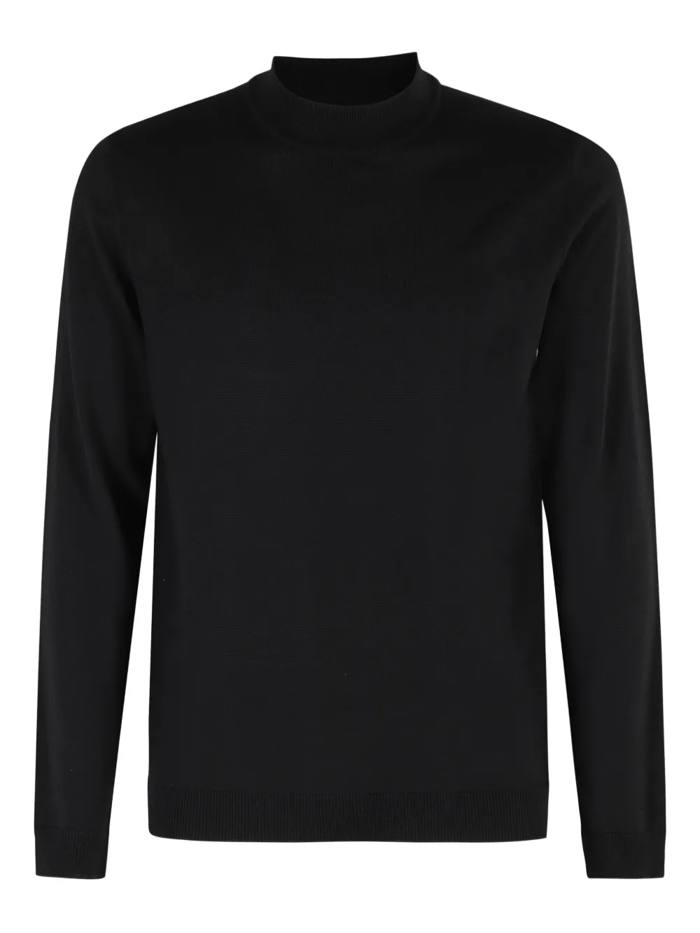 Roberto Collina mock-neck sweater Zwart