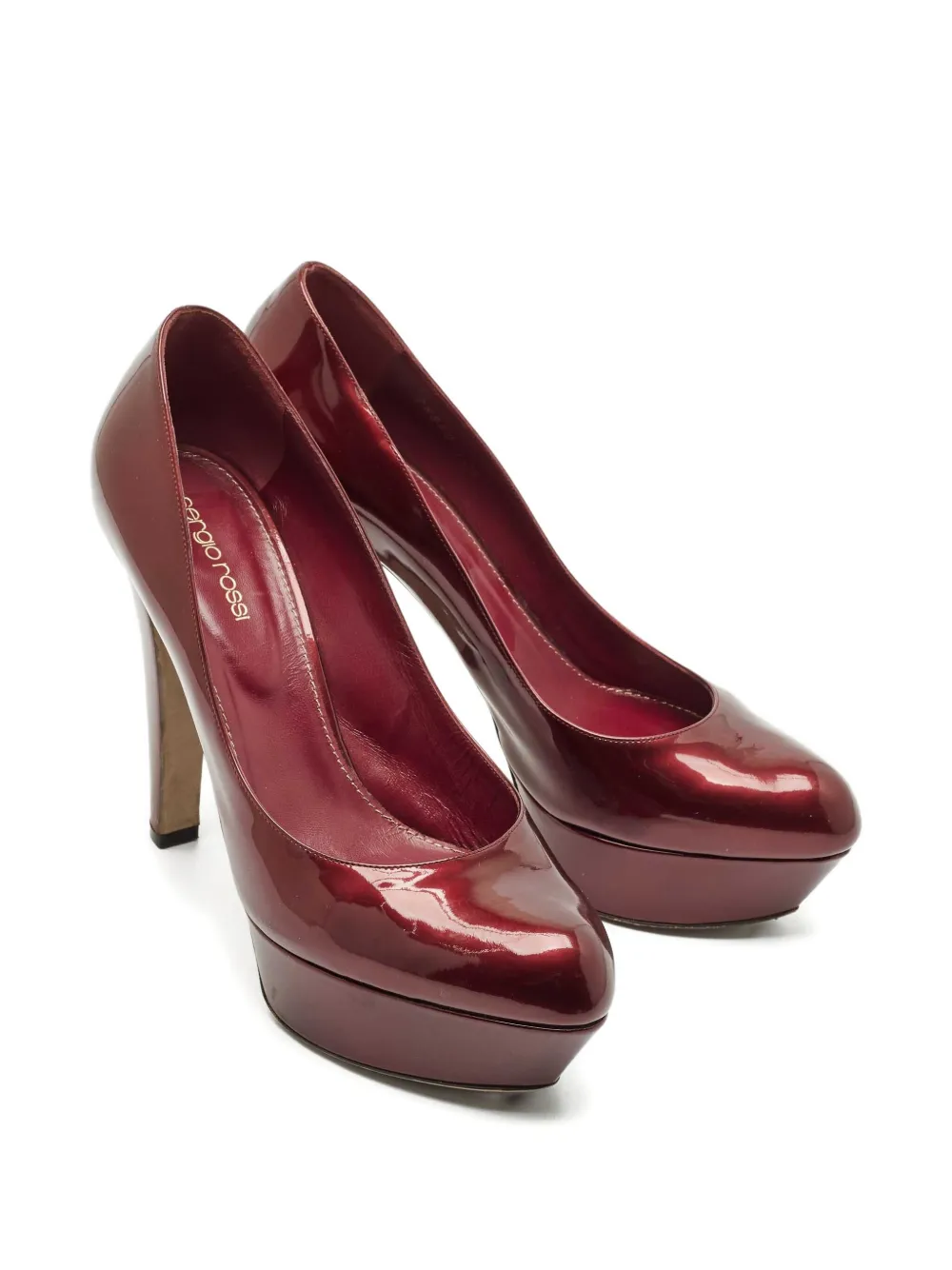 Sergio Rossi Vintage Lakleren pumps - Rood