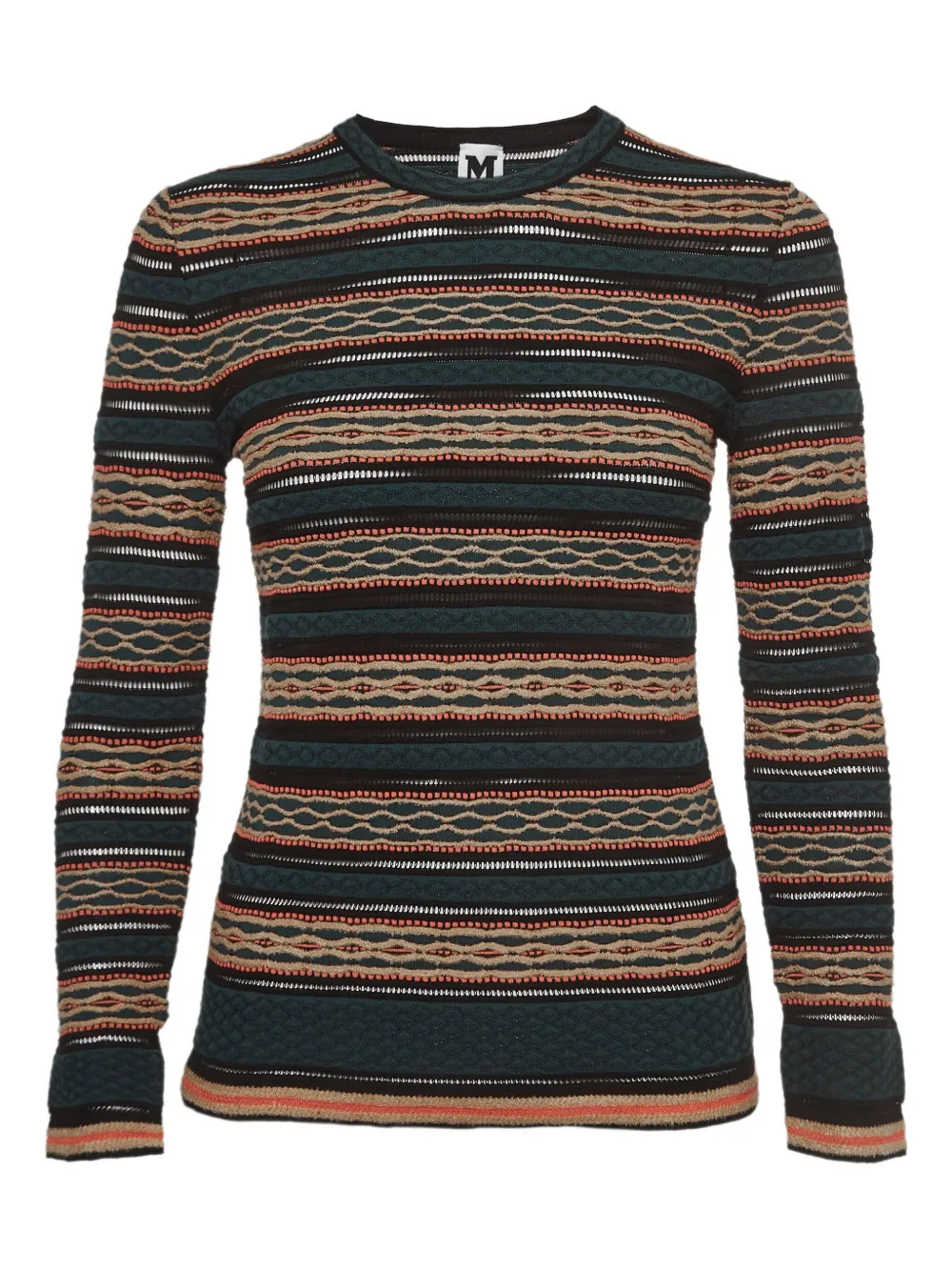 Missoni Pre-Owned striped knit top | Green | Image 1