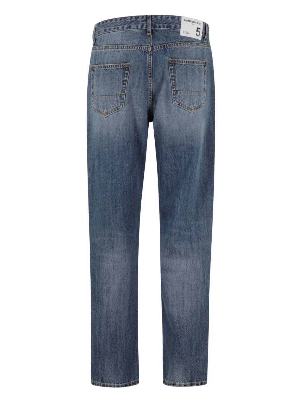 Department 5 faded-effect five-pocket design jeans - Blauw