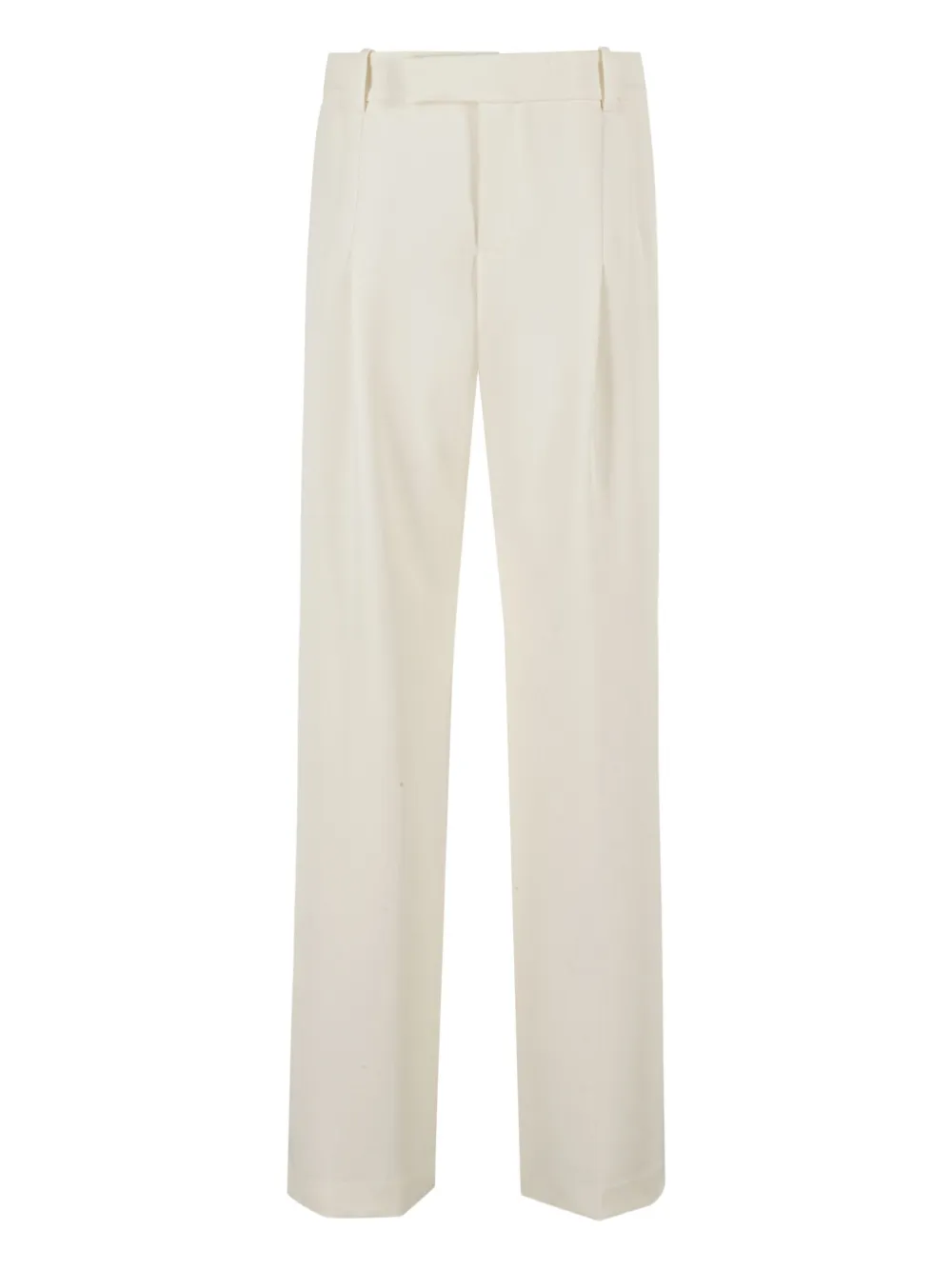 Federica Tosi Broek met geplooide voorkant Beige