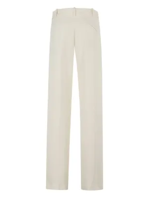 パンツ Federica Tosi Straight Leg Trousers With Pleated Design Federica Tosi Wide leg pleated trousers with belt loops