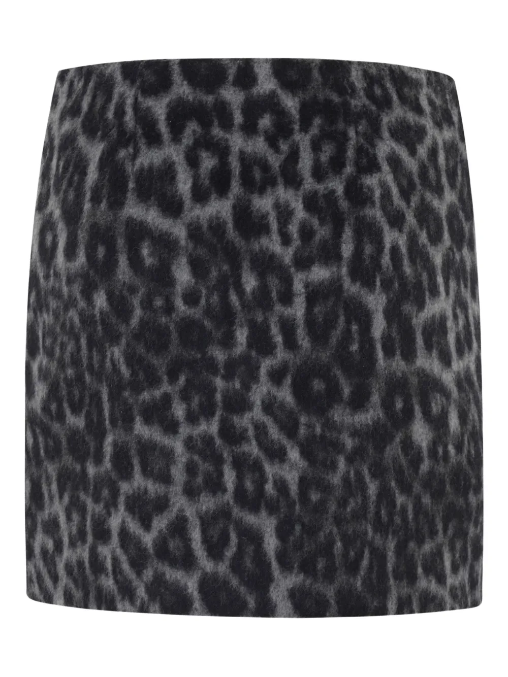 Federica Tosi leopard-print pocket mini skirt Zwart