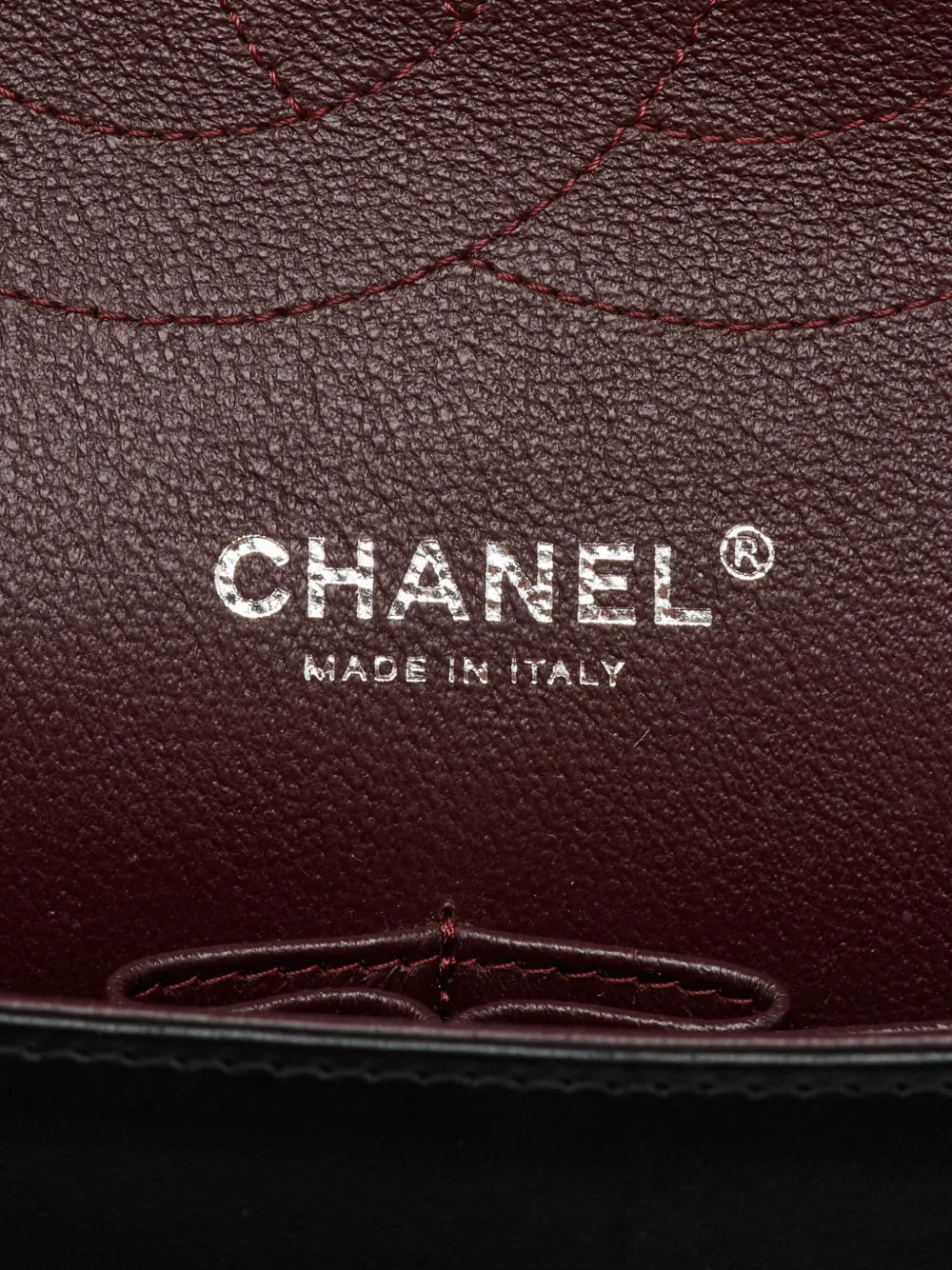 Pre-owned Chanel Classic Double Flap Leather Bag In Black