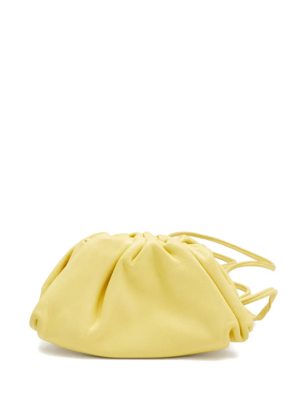 Pre-owned Bottega Veneta Extra Mini The Pouch Shoulder Bag In Yellow