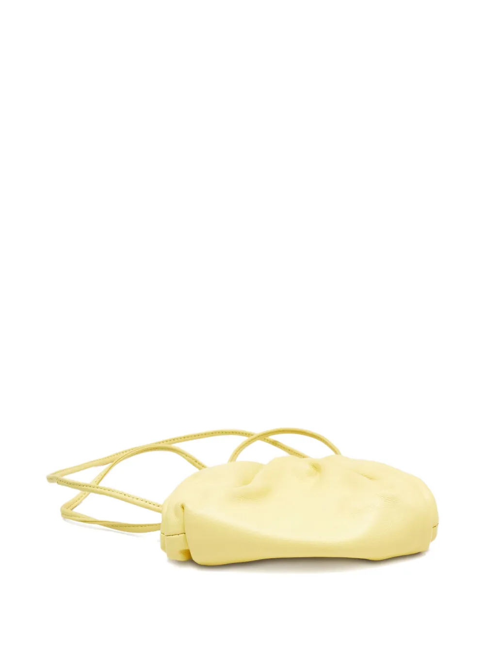 Pre-owned Bottega Veneta Extra Mini The Pouch Shoulder Bag In Yellow