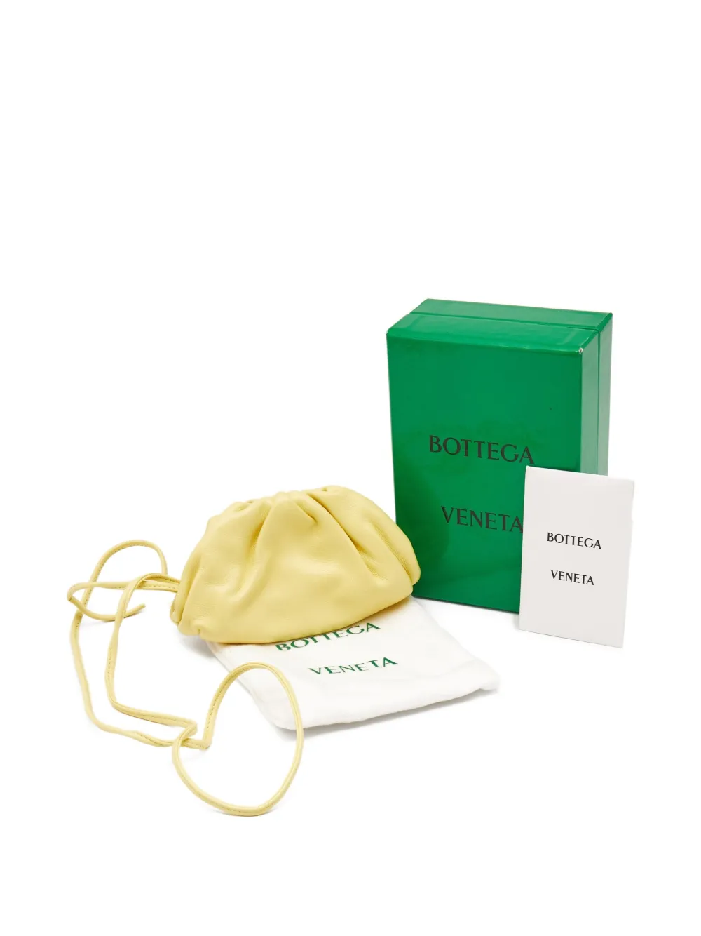 Pre-owned Bottega Veneta Extra Mini The Pouch Shoulder Bag In Yellow
