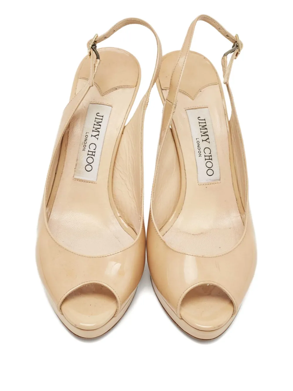 JIMMY CHOO Pre-owned 864190 Beige In Neutral