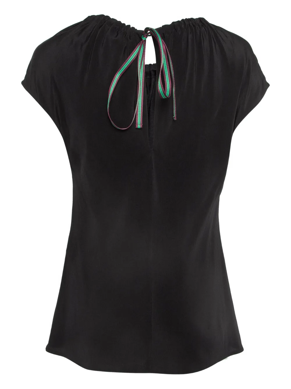 Diane Von Furstenberg Vintage silk tie-up detail top | Image 2