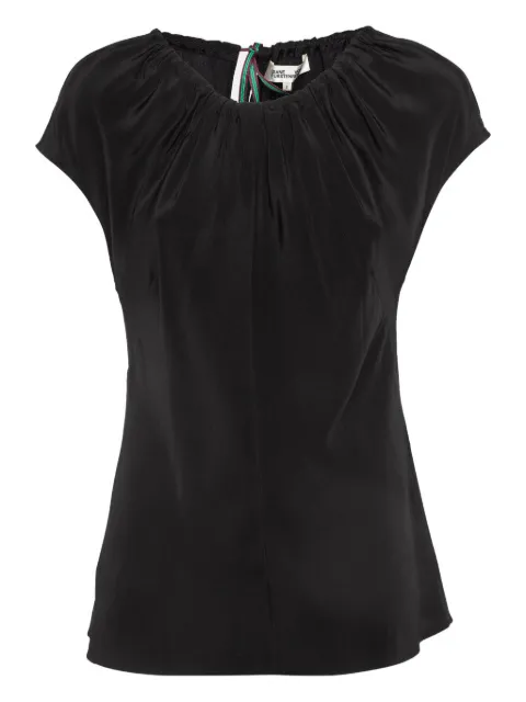 Diane Von Furstenberg Vintage silk tie-up detail top