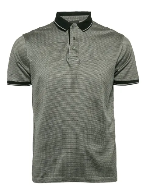 Emporio Armani Pre-Owned buttoned placket-knit polo shirt