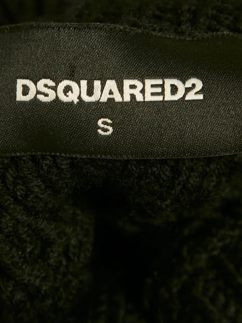Pre-owned Dsquared2 Floral-appliqué Wool Sweater In Black
