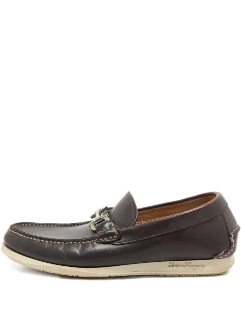 Ferragamo Pre-Owned Gancini leather loafers
