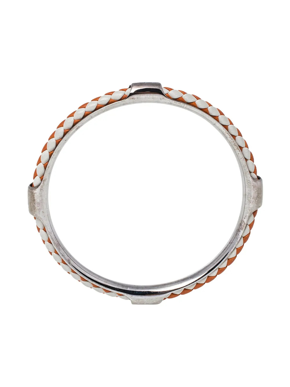 Pre-owned Tod's Vintage Metal Bangle Bracelet In Silver