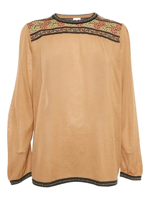 Missoni Pre-Owned floral-embroidered knitted top