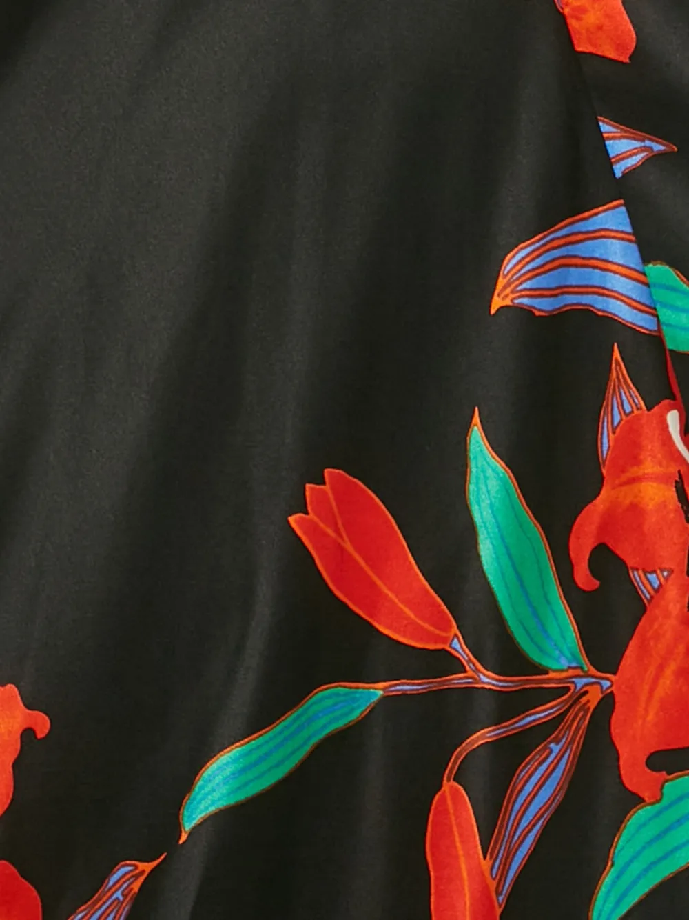 Pre-owned Diane Von Furstenberg Vintage Floral-print Maxi Dress In Black
