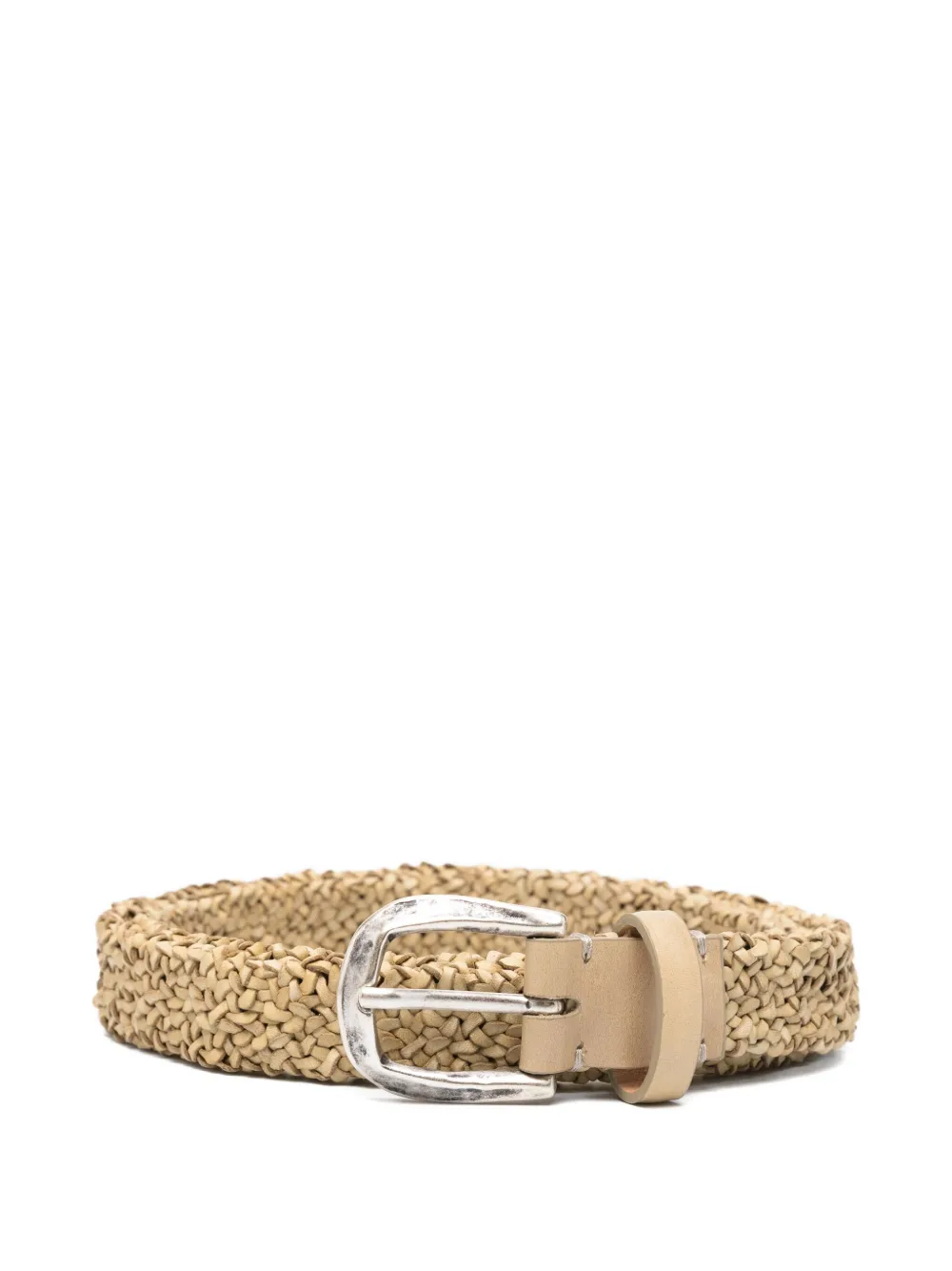 woven leather belt