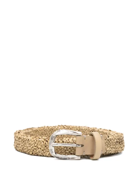 Reptile's House woven leather belt