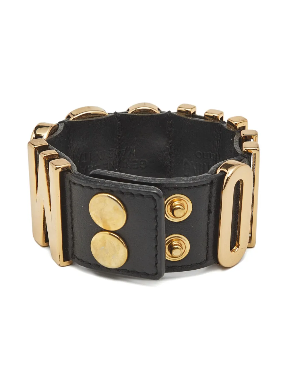 Moschino Pre-Owned leather logo bracelet | Image 2