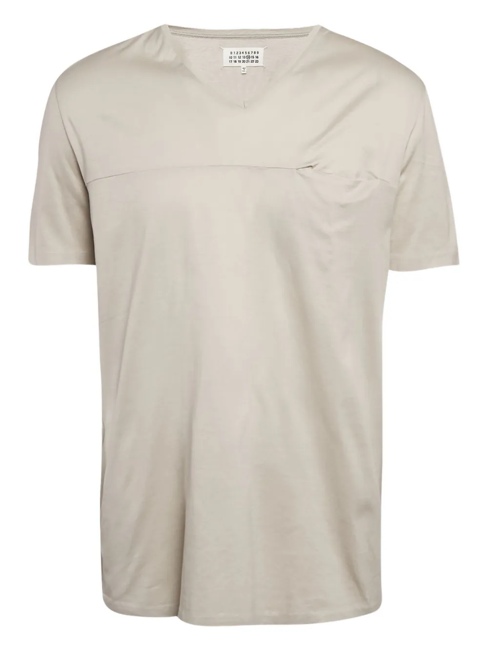 Maison Martin Margiela Pre-Owned chest-pocket V-neck T-shirt | Grey | Image 1
