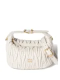 Miu Miu mini Wander matelassé tote bag - White