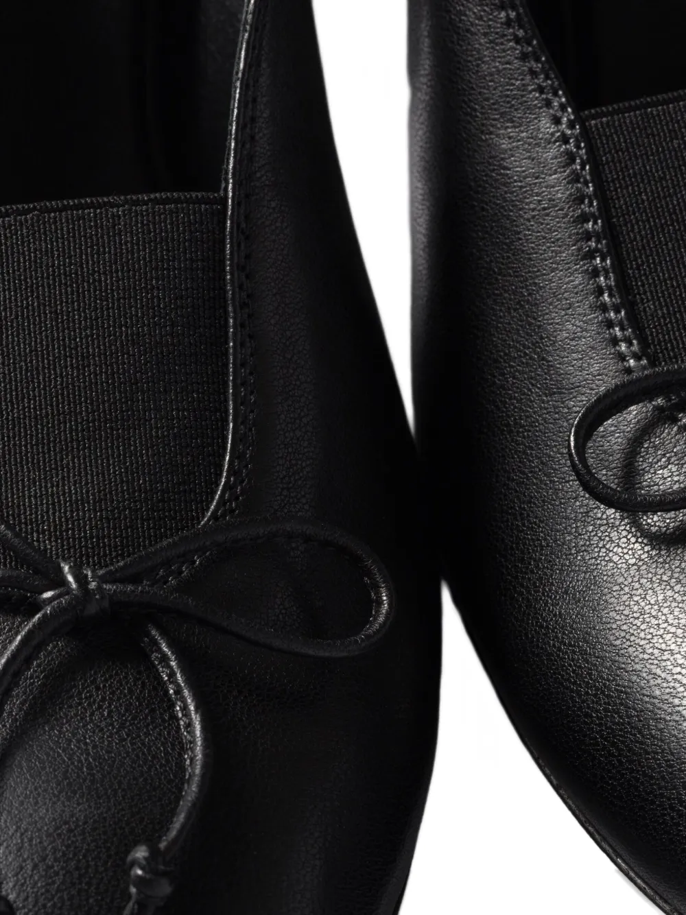 Miu 65mm bow-detail block-heel pumps Black