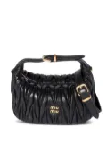 Miu Miu mini Wander matelassé tote bag - Black