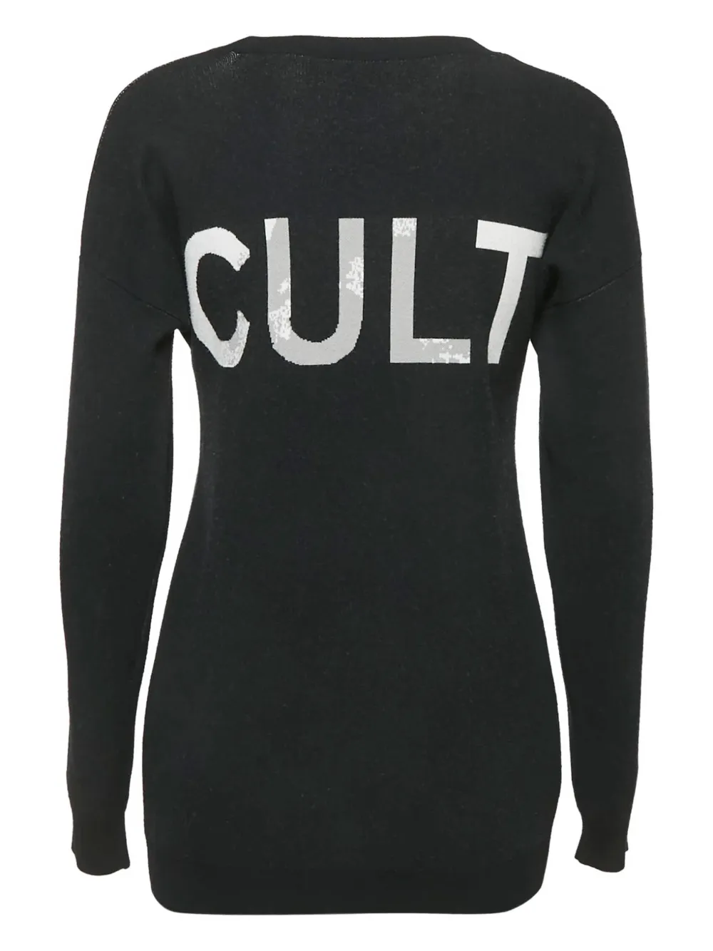 Pre-owned Alexander Mcqueen 2023 Face Intarsia Knit Sweater In Black