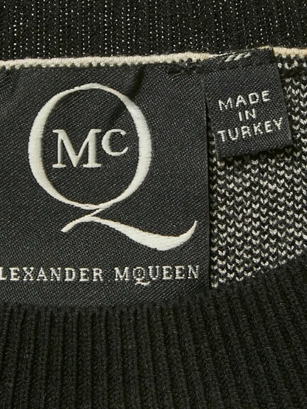 Alexander McQueen Pre-Owned Face 嵌花针织毛衣（2023年典藏款