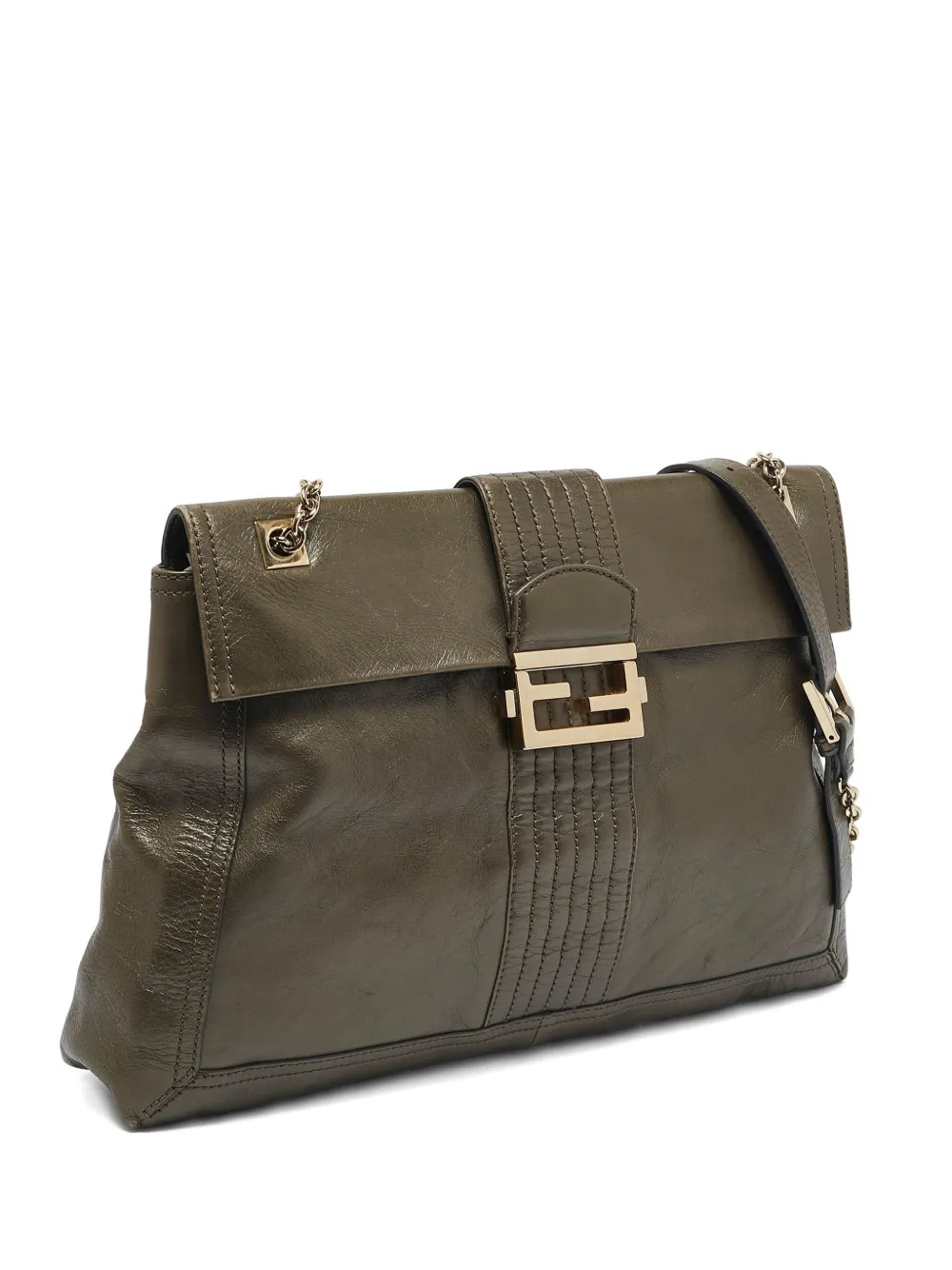 Fendi Pre-Owned Leather Baguette shoulder bag | Brown | Image 1
