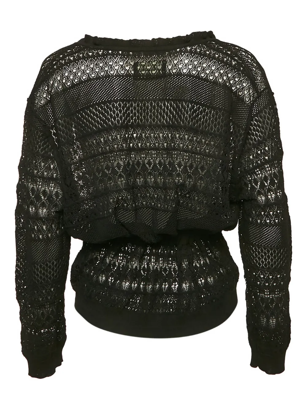 Pre-owned Zadig & Voltaire Maddie Knit Tie-up Cardigan In Black