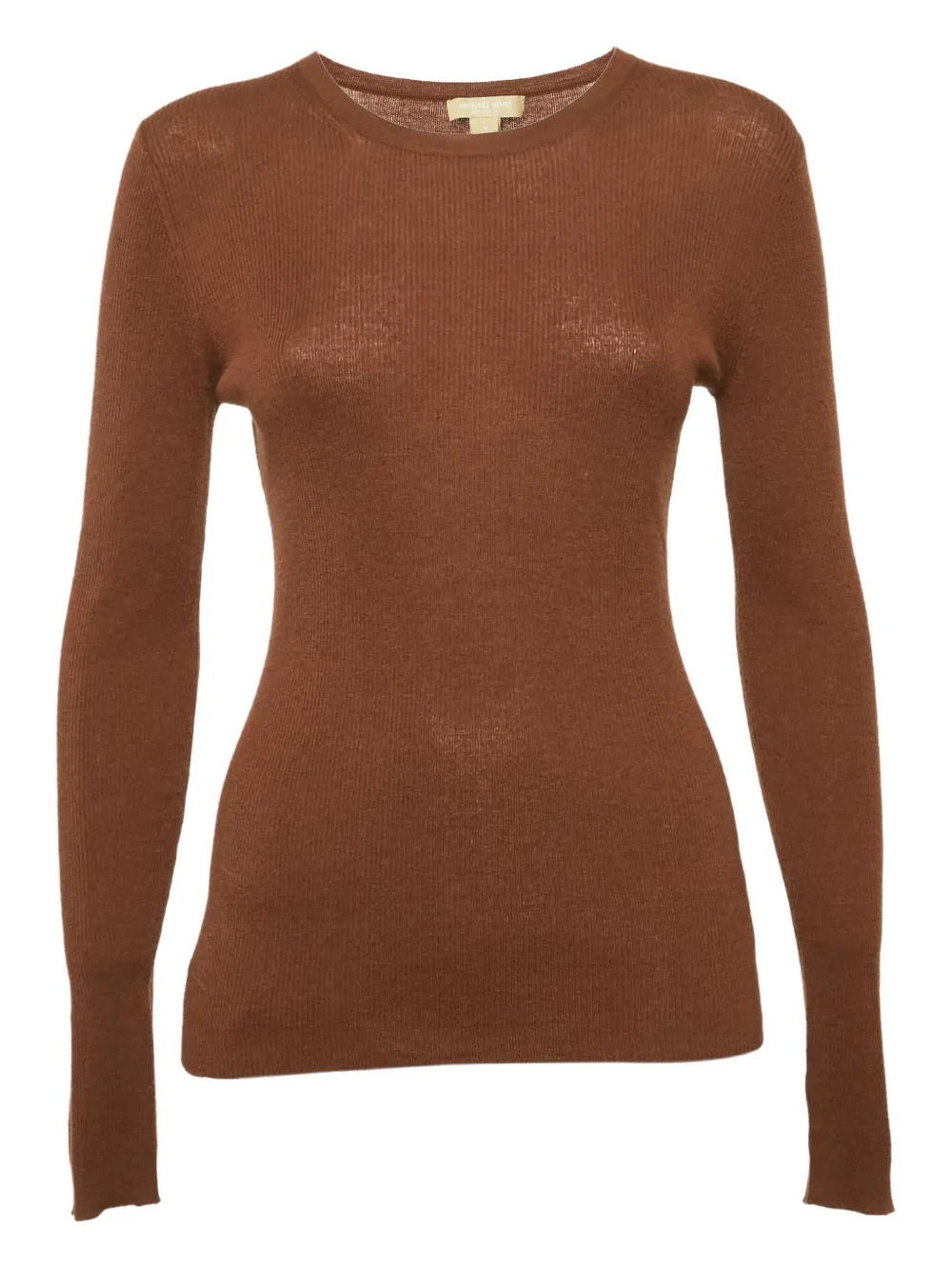 Michael Kors Vintage リブニット トップ - ブラウン Michael Kors Vintage リブニット トップ - ブラウン