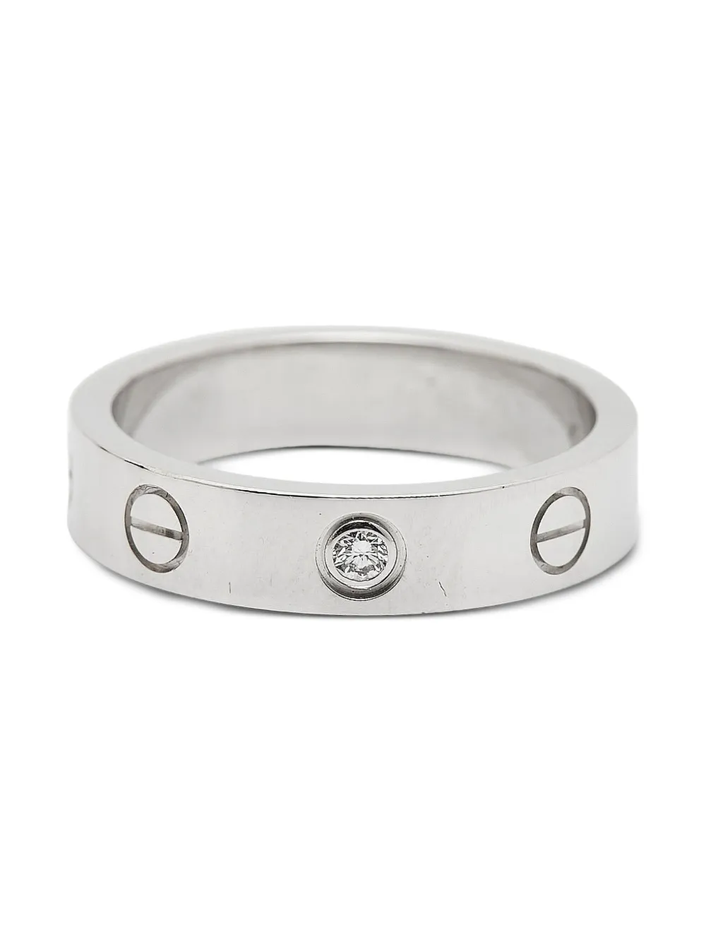 Cartier Love ダイヤモンド リング - シルバートーン Cartier Love ダイヤモンド リング - シルバートーン
