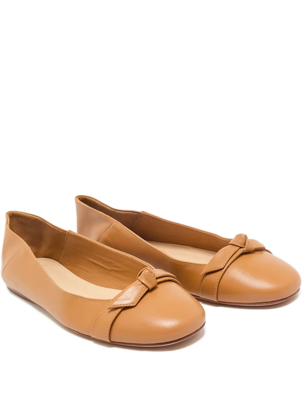 Alexandre Birman bow-detailing ballet flats | Brown | Image 1