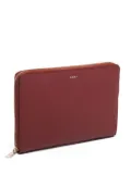 DKNY Vintage Bryant leather clutch bag - Brown