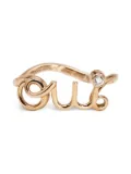 Christian Dior Pre-Owned 18kt rose gold Oui diamond ring - Pink