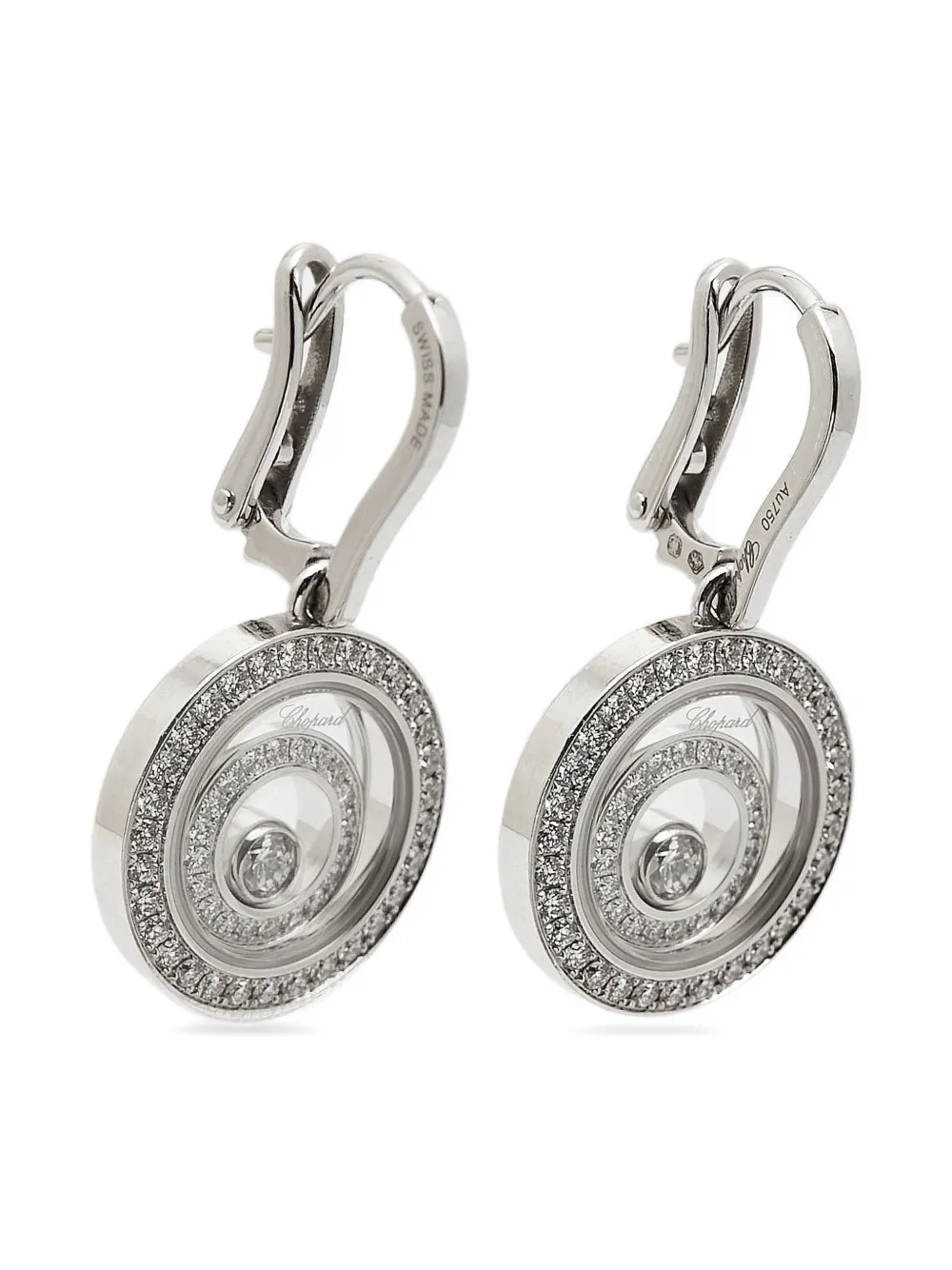 Chopard Pre-Owned 18K White Gold Happy Spirit diamond earrings | Image 2