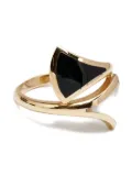 Bvlgari Pre-Owned 18k gold onyx mother of pearl ring - Pink