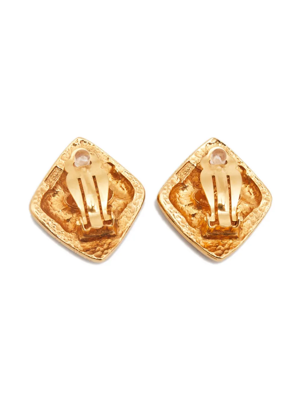 Pre-owned Chanel Gold Plate Earrings