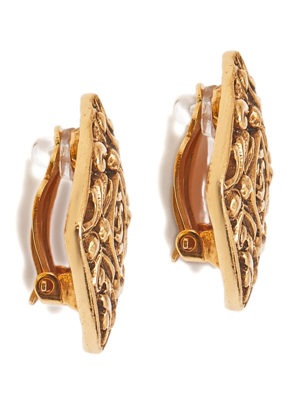 Pre-owned Chanel Gold Plate Earrings