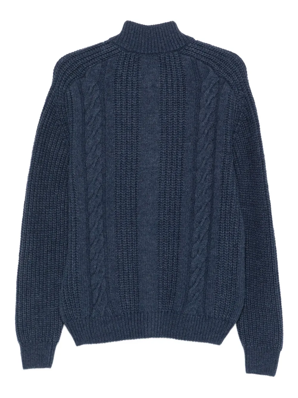 Tagliatore Kabelgebreid vest Blauw