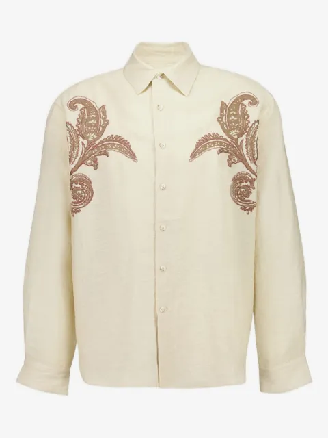 COMMAS paisley-embroidered long-sleeve shirt
