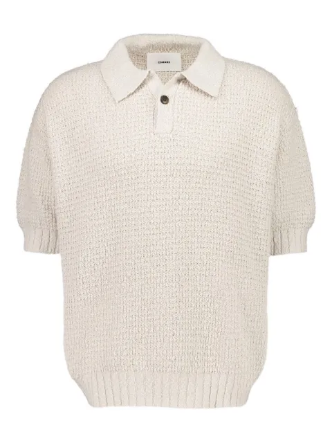 COMMAS textured knit polo shirt