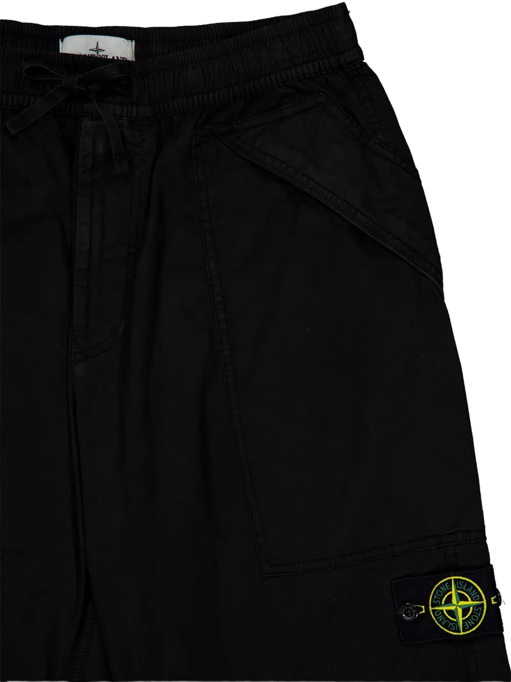 Stone Island Straight broek met trekkoord Zwart