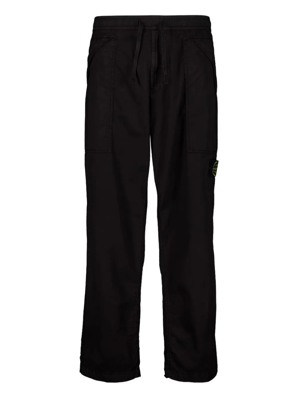 Stone Island Straight broek met trekkoord Zwart